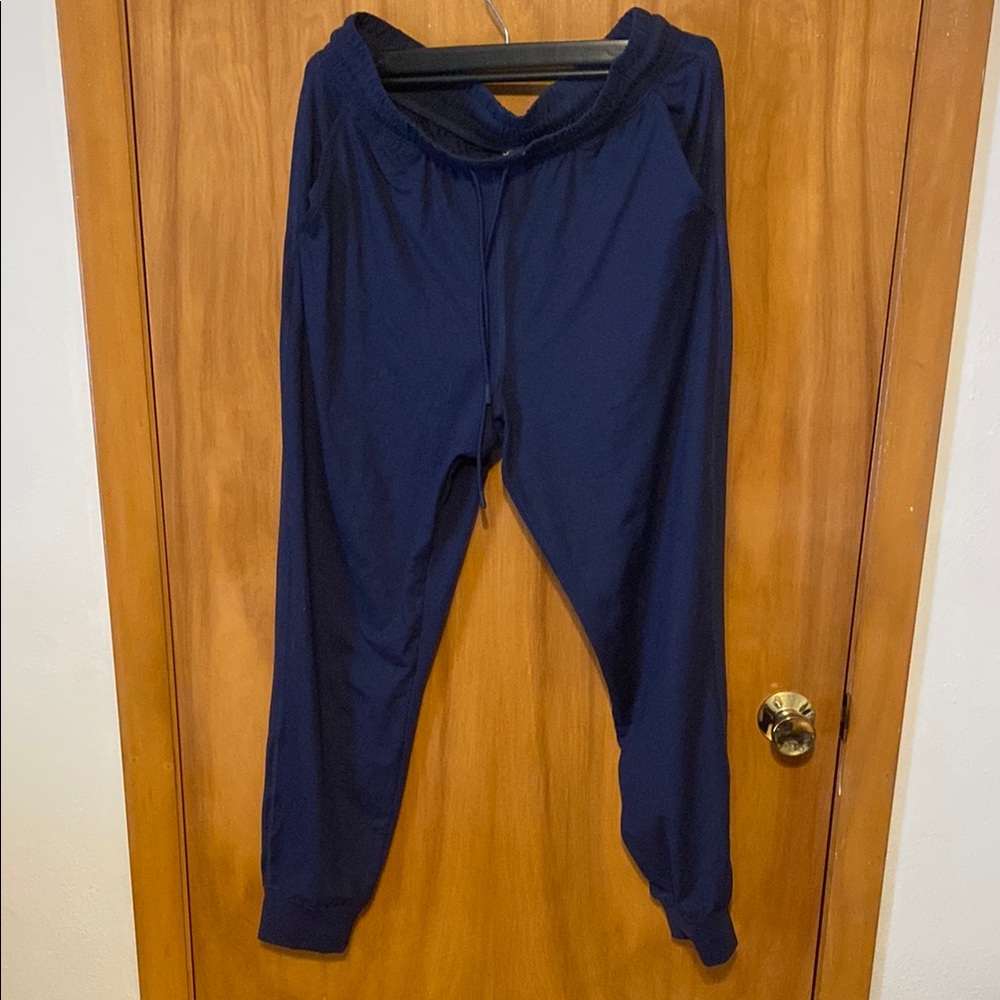 Fabletics Navy Blue Track Pants